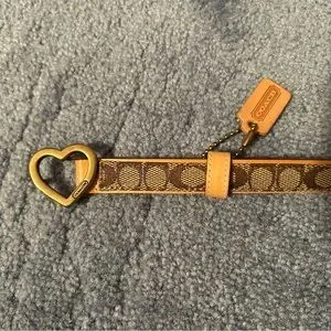 Coach | Accessories | Coach Tan And Brown Leather Belt With 